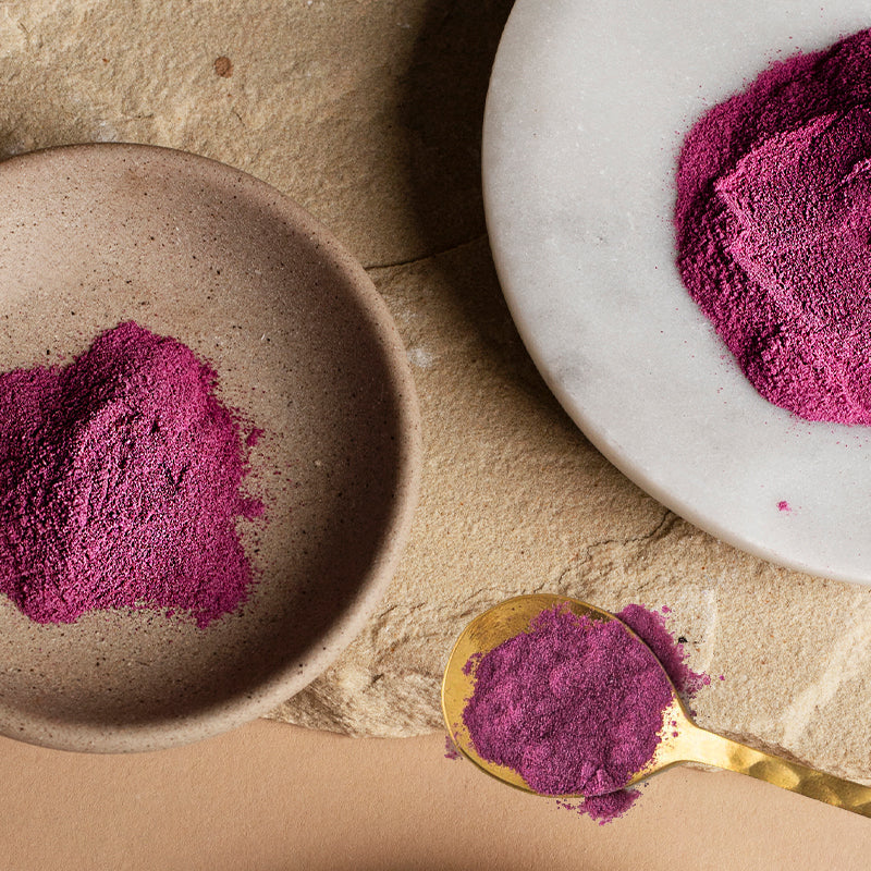 Supercharged Okinawan Purple Sweet Potato Waffles
