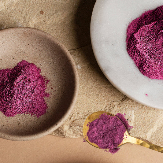 Supercharged Okinawan Purple Sweet Potato Waffles