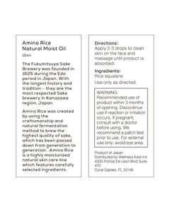 Amino Rice Natural Moist Oil